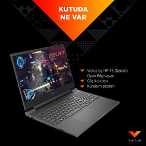 Hp Victus 15-fb2004nt 8.Nesil Ryzen 5 8645HS-RTX4060 8Gb-16Gb-512Gb-15.6inc-W11