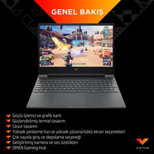Hp Victus 15-fb2004nt 8.Nesil Ryzen 5 8645HS-RTX4060 8Gb-16Gb-512Gb-15.6inc-W11
