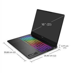 Hp Omen Max 16-ak0004nt Ryzen AI 9 HX 375-RTX5070 Ti 12Gb-32Gb-1Tb-16inc-W11
