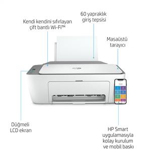 HP DESKJET 2720 FOTOKOPİ,TARAYICI,Wi-Fi YAZICI (3XV18B)