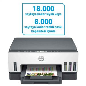 HP SMART TANK 720 ÇOK FONKSİYONLU DUBLEKS KABLOSUZ MÜREKKEP TANKLI YAZICI