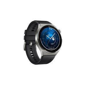 Huawei Watch GT3 Pro 46mm Titanyum Kasa Akıllı Saat Siyah Kauçuk Kayış