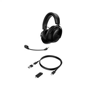 HyperX Cloud III Wireless Kablosuz Kulak Üstü Oyuncu Kulaklığı - Siyah