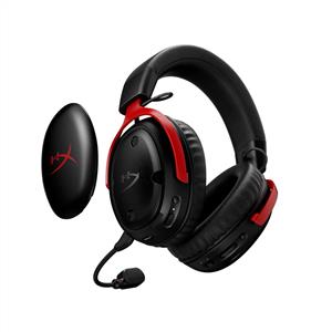 HyperX Cloud III S Kablosuz Kulak Üstü Oyuncu Kulaklığı - Kırmızı