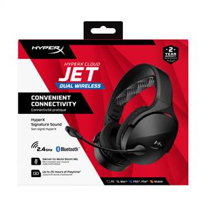 HyperX Cloud Jet Kablosuz Kulak Üstü Oyuncu Kulaklığı - Siyah