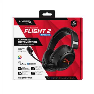 HyperX Cloud Flight 2 Kablosuz Oyuncu Kulaklığı- Siyah