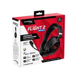 HyperX Cloud Flight 2 Kablosuz Oyuncu Kulaklığı- Siyah