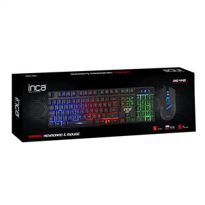 INCA IKG-448 RAINBOW EFECT MEKANİK HİSLİ GAMING KLAVYE & MOUSE SET