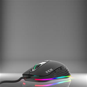 Inca IMG-GT14 PRO Mouse Gaming Ottico 3600 DPI, 7 Tasti, LED RGB, Cavo Intrecciato 1,5m
