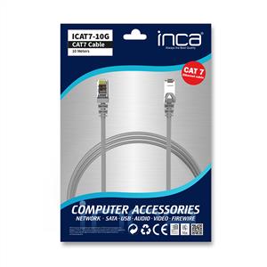 INCA CAT7 S/FTP NETWORK KABLO 10 METRE- GRİ