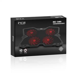 Inca INC-3480 Butterfly Design 4x Fan, 2x USB, 17,3" Gaming Notebook Soğutucu