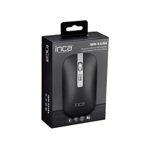 INCA IWM-531RA RECHARGEABLE SILENT BLUETOOTH KABLOSUZ MOUSE-SİYAH