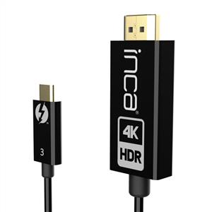 INCA ITCH-30 4K@60Hz 2.2 destekli Usb C To Hdmı 2.0 Hdmı Kablo