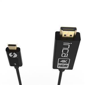 INCA ITCH-30 4K@60Hz 2.2 destekli Usb C To Hdmı 2.0 Hdmı Kablo