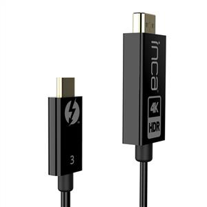 INCA ITCH-30 4K@60Hz 2.2 destekli Usb C To Hdmı 2.0 Hdmı Kablo