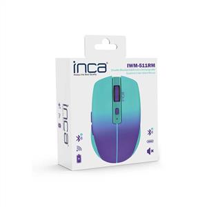 INCA IWM-511RM SILENT ŞARJ EDİLEBİLİR BLUETOOTH KABLOSUZ MOUSE-AÇIK MAVİ