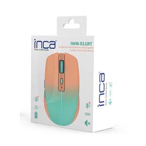 INCA IWM-511RT SILENT ŞARJ EDİLEBİLİR BLUETOOTH KABLOSUZ MOUSE-TURUNCU MAVİ