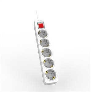 INCA IPW-44GB 5 Port Akım Korumalı Led Tuşlu Priz 1.5m - Beyaz
