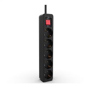 INCA IPW-44SY 5 Port Akım Korumalı Led Tuşlu Priz 1.5m - Siyah