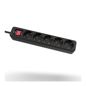 INCA IPW-44SY 5 Port Akım Korumalı Led Tuşlu Priz 1.5m - Siyah