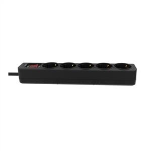 INCA IPW-44SY 5 Port Akım Korumalı Led Tuşlu Priz 1.5m - Siyah