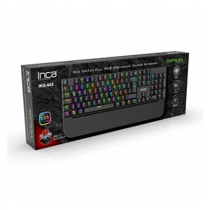 INCA IKG-443 EMPOUSA RED SWITCH RGB KABLOLU MEKANİK GAMING KLAVYE