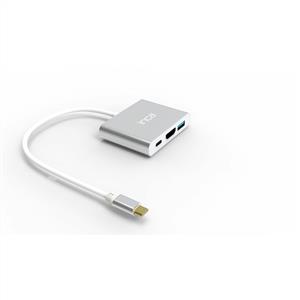 INCA X4 HDMI 4K@30 Hz+ USB 2.0+PD Type-C Hub - Aluminyum Kasa