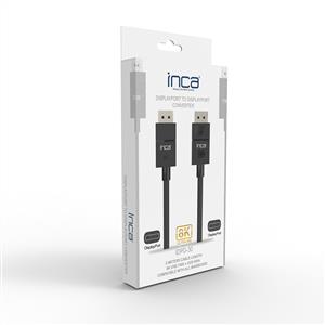 INCA IDPD-30 DisplayPort To DisplayPort 8K (7680 X 4320) @60 Hz Kablo 2m - Siyah