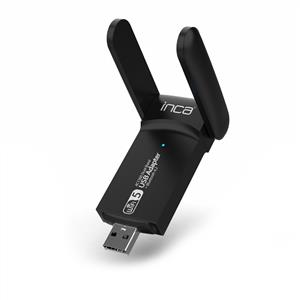 INCA IUWA-1300X 400MBPS-867MBPS DUAL-BANT KABLOSUZ-AC / BLUETOOTH 4.2 USB ADAPTÖR
