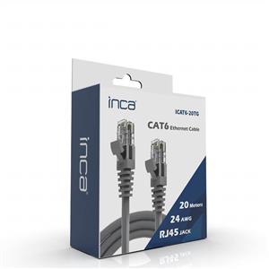 INCA CAT6 NETWORK KABLO 20 METRE- GRİ