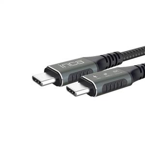 Inca ITCT-40 USB4 8K@60Hz Thunderbolt 4/3 40 Gbps PD240W Type-C to Type-C Kablo -0.8m