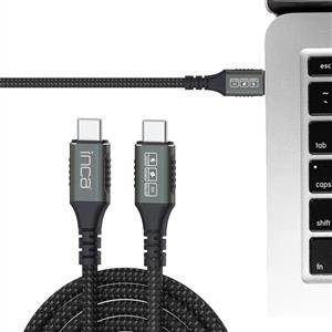 Inca ITCT-40 USB4 8K@60Hz Thunderbolt 4/3 40 Gbps PD240W Type-C to Type-C Kablo -0.8m