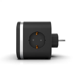 Inca IPW-47SY 3Port 2x USB+2x Type-C Akım Korumalı Led Tuşlu Duvar Priz  - Siyah