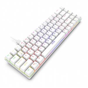 INCA IKG-453 EMPOUSA 68 KEYS RED SWITCH FULL RAINBOW MEKANIK KLAVYE-BEYAZ