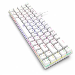 INCA IKG-453 EMPOUSA 68 KEYS RED SWITCH FULL RAINBOW MEKANIK KLAVYE-BEYAZ