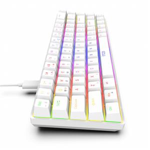 INCA IKG-453 EMPOUSA 68 KEYS RED SWITCH FULL RAINBOW MEKANIK KLAVYE-BEYAZ