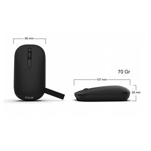 INCA IWM-242S RECHARGEABLE SILENT BLUETOOTH/WIRELESS KABLOSUZ MOUSE