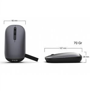 INCA IWM-242G RECHARGEABLE SILENT BLUETOOTH/WIRELESS KABLOSUZ MOUSE