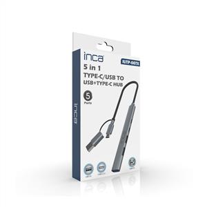 Inca IUTP-06TX USB 3.0 & Type-C 3.1 Hub 1 X USB 3.0 +2 X USB+Type-C+PD100W 2.0 Çoklayıcı