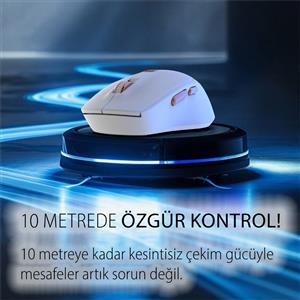 INCA IWM-244RB WİRELESS SESSİZ MOUSE- BEYAZ