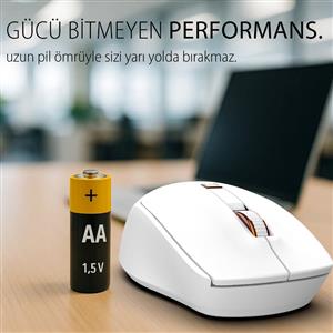 INCA IWM-244RB WİRELESS SESSİZ MOUSE- BEYAZ