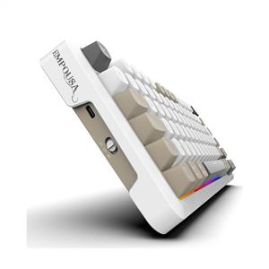 INCA IKG-455 EMPOUSA GASKET HOT SWAP POSH TRİ-MODE MAKRO RGB MEKANIK GAMING KLAVYE-BEYAZ