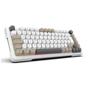 INCA IKG-455 EMPOUSA GASKET HOT SWAP POSH TRİ-MODE MAKRO RGB MEKANIK GAMING KLAVYE-BEYAZ
