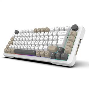 INCA IKG-455 EMPOUSA GASKET HOT SWAP POSH TRİ-MODE MAKRO RGB MEKANIK GAMING KLAVYE-BEYAZ