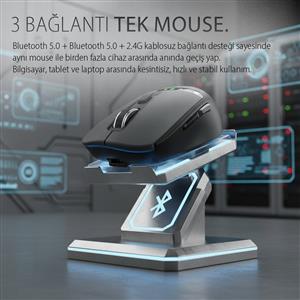 INCA IWM-512RS RECHARGEABLE SILENT BLUETOOTH KABLOSUZ MOUSE-SİYAH