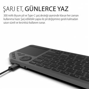 INCA IBK-566BT BLUETOOTH+ 2.4G TOUCHPAD SILENT RECHARGEABLE KLAVYE