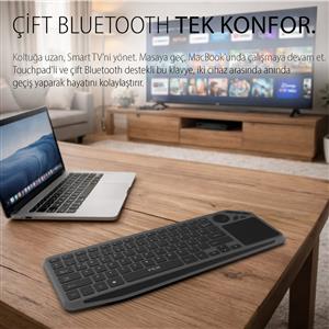 INCA IBK-566BT BLUETOOTH+ 2.4G TOUCHPAD SILENT RECHARGEABLE KLAVYE