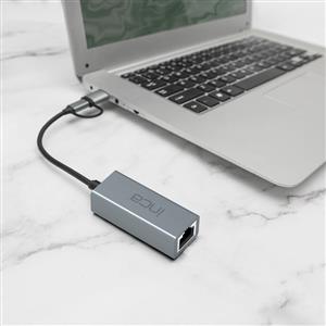 Inca IUTP-01TX USB 3.0 & Type-C 3.1 Ethernet RJ45 1000Mbps  Aluminyum Kasa