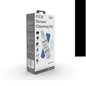 Inca IES-01X Ekran Temizleme Seti 250ml Sprey+ 30*30 cm Mikrofiber Bez
