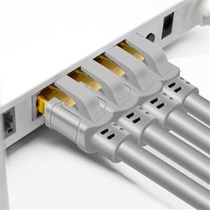 Inca ICAT8-15G Cat8 S/FTP 40Gbps 2000Mhz High Speed %100 Copper Network Kablo 15 Metre-Gri
